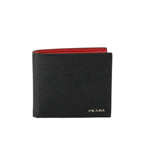 prada wallet men black|Prada snakeskin wallet.